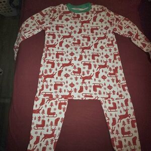 Carter's Green and Red Holiday Pajama Top